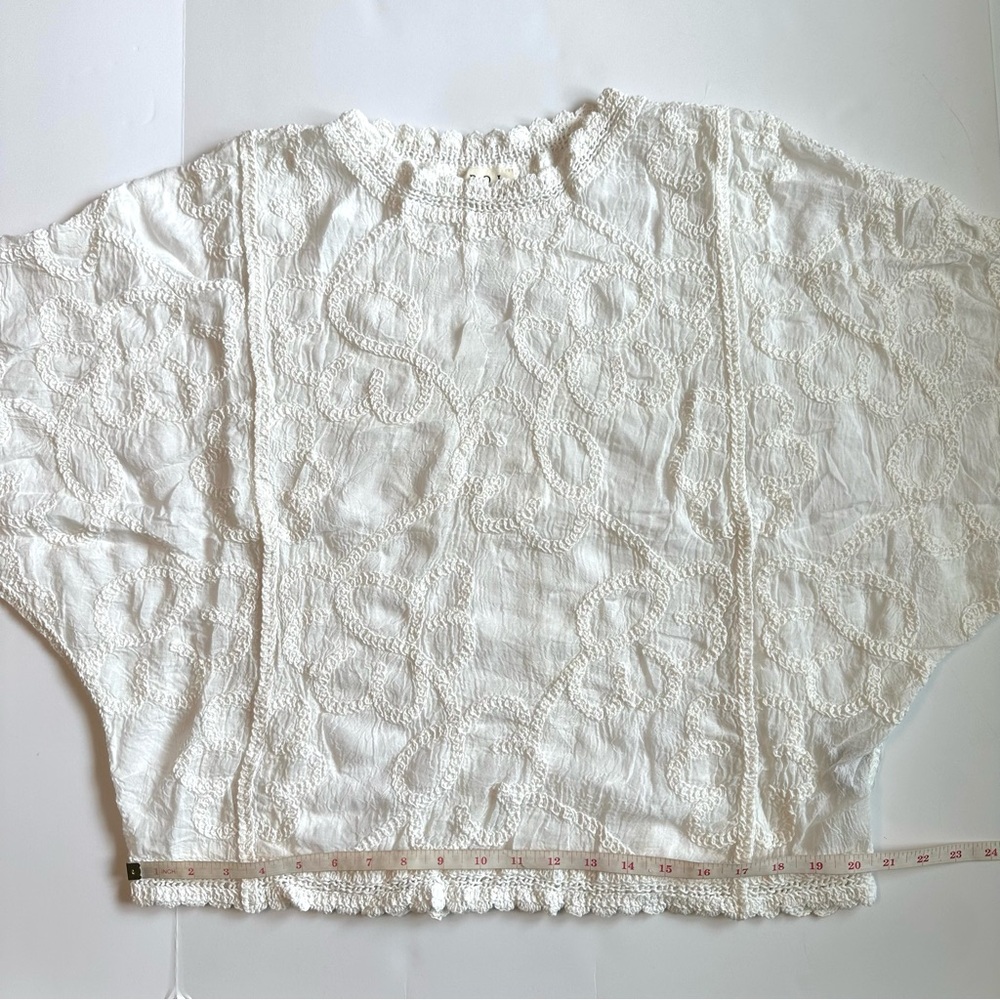 POL White Embroidered Top - Picture 5 of 6
